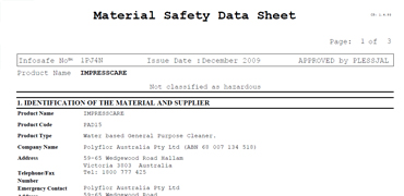 Impresscare-MSDS